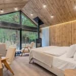 Loggia from the inside with open windows