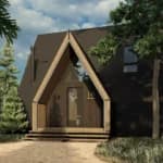 A-frame Forrest Dzen outside